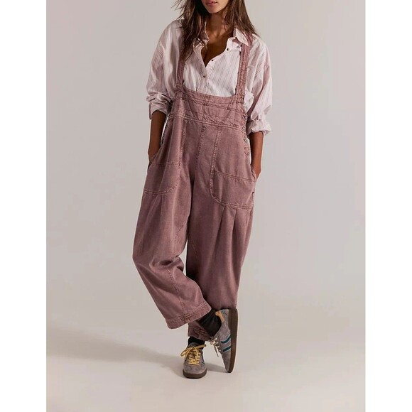 Free People Pants - Free People We The Free Felix Tapered Overalls Jumpsuit Pinafore Solid XS 287217